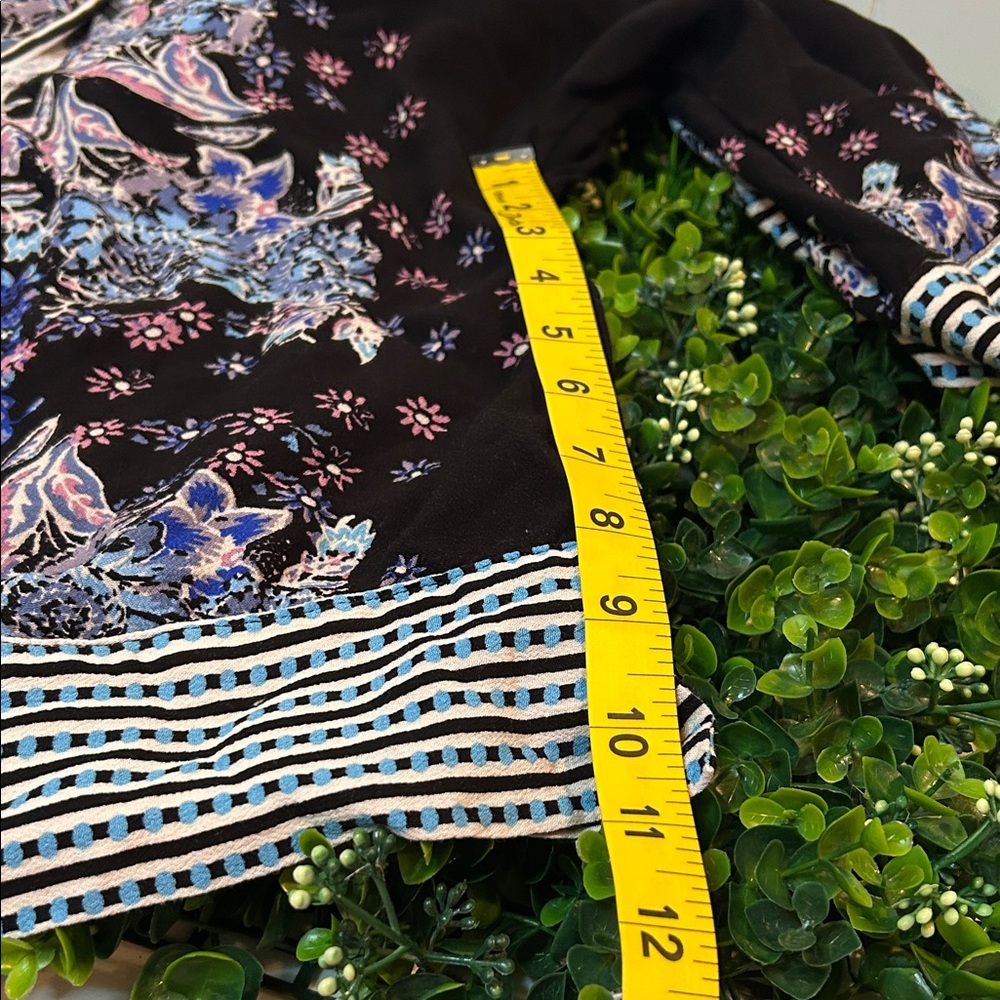 FP Movement by Free People Black and Blue Patterned Blouse - Picture 6 of 6